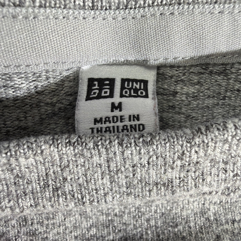 Uniqlo Women's Soft Knitted Fleece Crew Neck Long-Sleeve T-Shirt Gray Size M