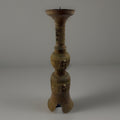 Vintage Chinese Bronze Pricket Candlestick Holder Archaic Taotie Mask Openwork