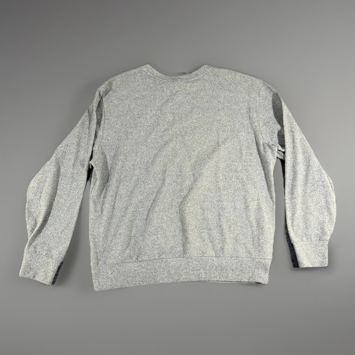 Uniqlo Women's Soft Knitted Fleece Crew Neck Long-Sleeve T-Shirt Gray Size M