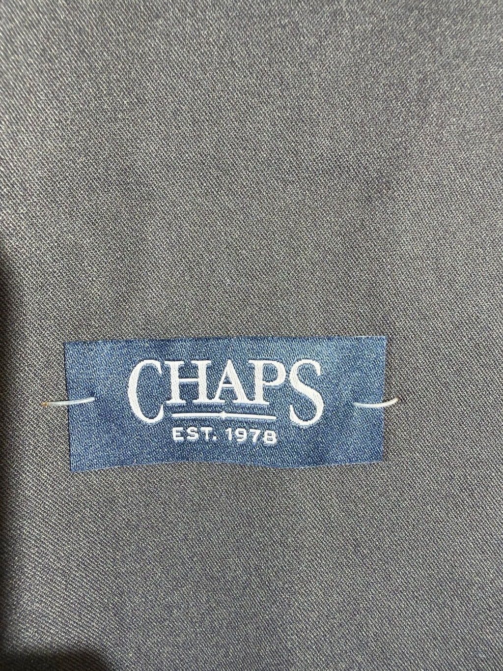 Chaps Mens Suit Jacket 38 Regular Gray Wool Blend Two Button Blazer Twill NWT