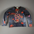 Gucci Sweatshirt King Snake Size S Men's Black Unique Collectible Rare Swethshir