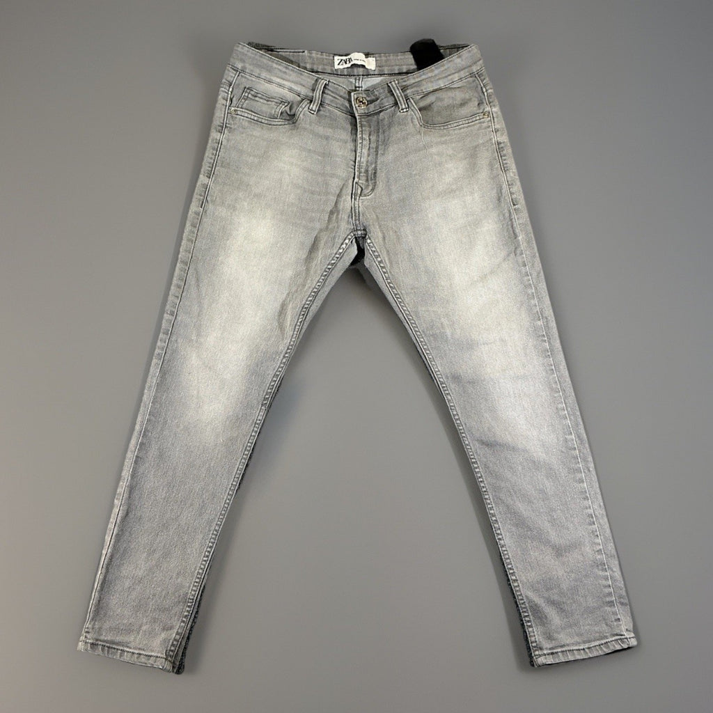 zara jeans women Size Medium USA Made In Morocco Gray Jeans