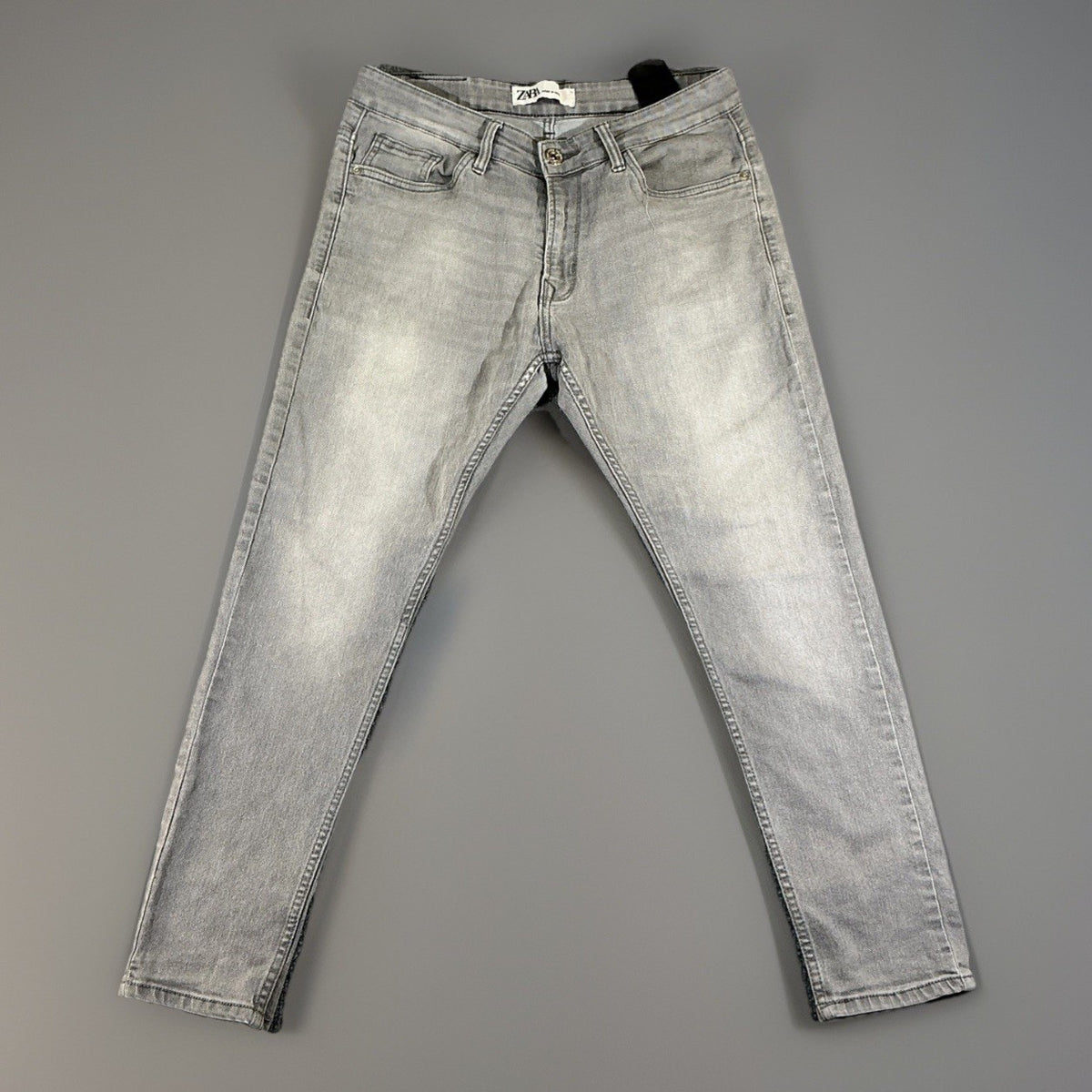 zara jeans women Size Medium USA Made In Morocco Gray Jeans