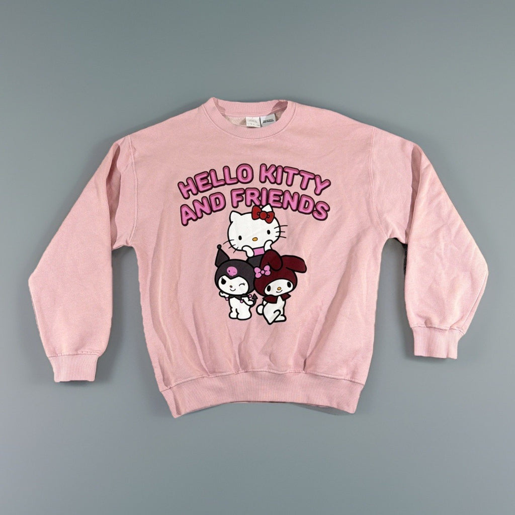 ZARA Hello Kitty and Friends Pink Graphic Pullover Sweatshirt Girls Size 8-9