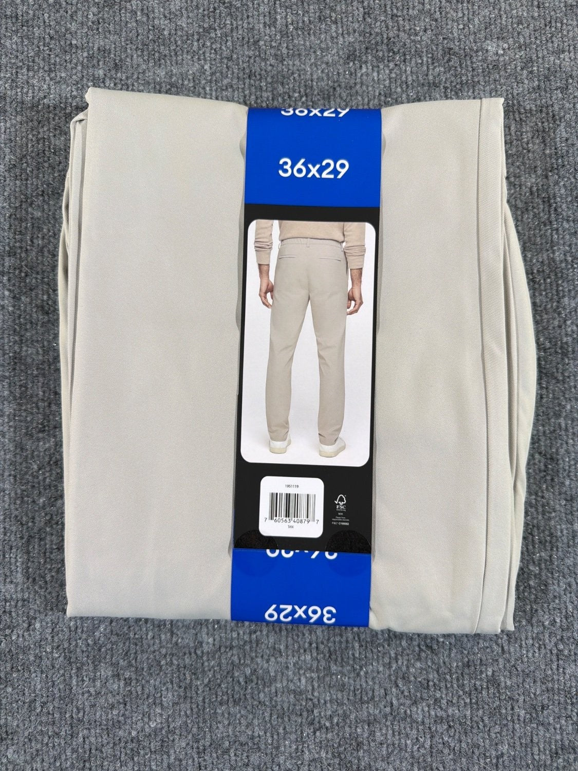 Banana Republic Commuter Flex Pant Men 36x29 Athletic Fit Tan Chino Twill New