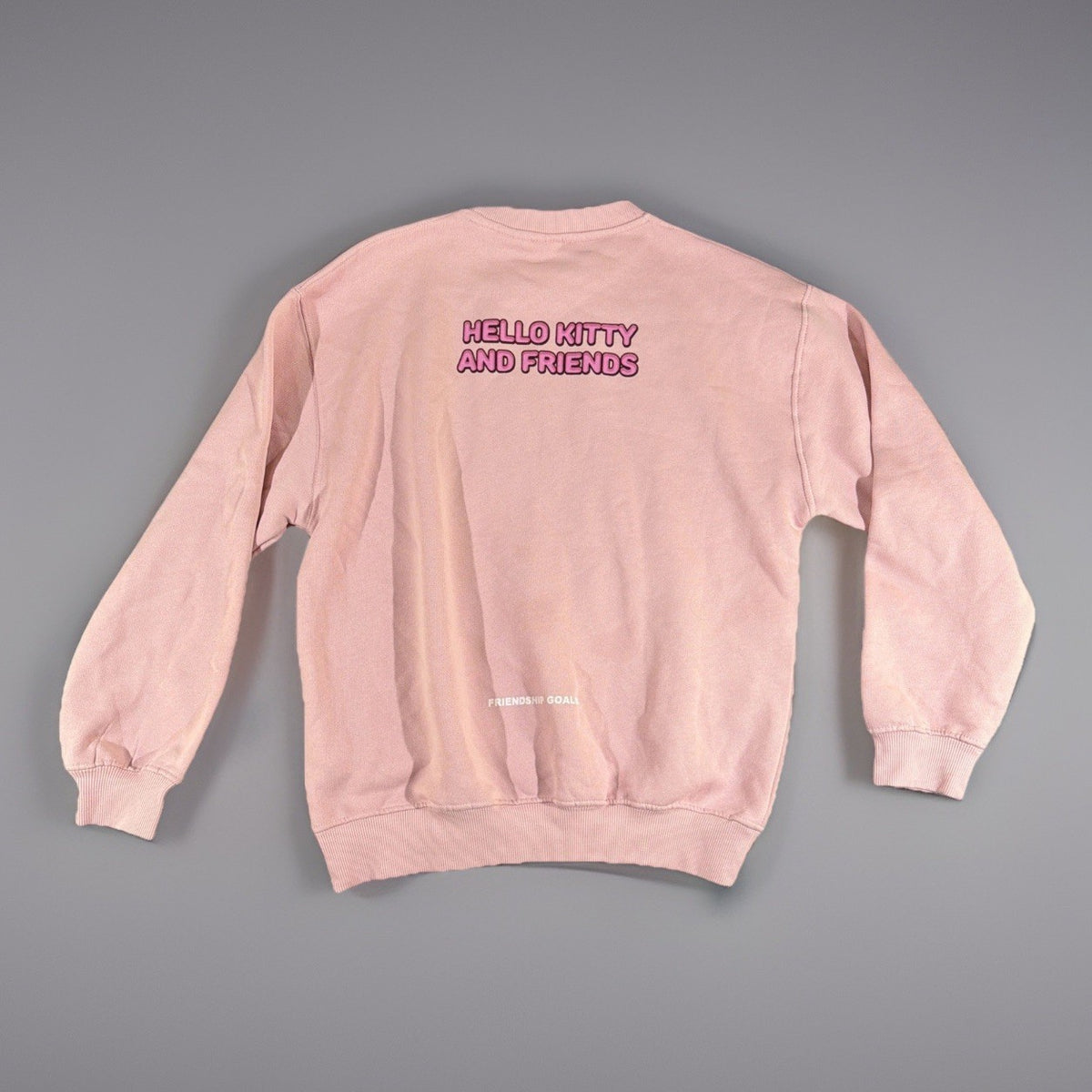 ZARA Hello Kitty and Friends Pink Graphic Pullover Sweatshirt Girls Size 8-9