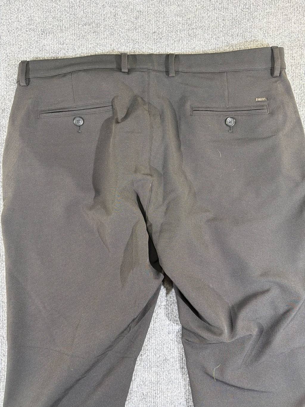 Greg Norman Men's Golf Pants 38x34 Black Stretch Performance Chino RN128492