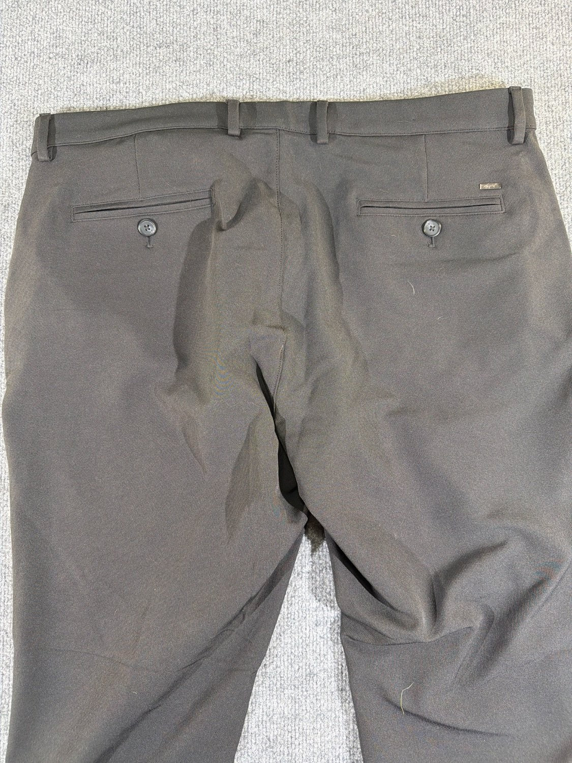 Greg Norman Men's Golf Pants 38x34 Black Stretch Performance Chino RN128492