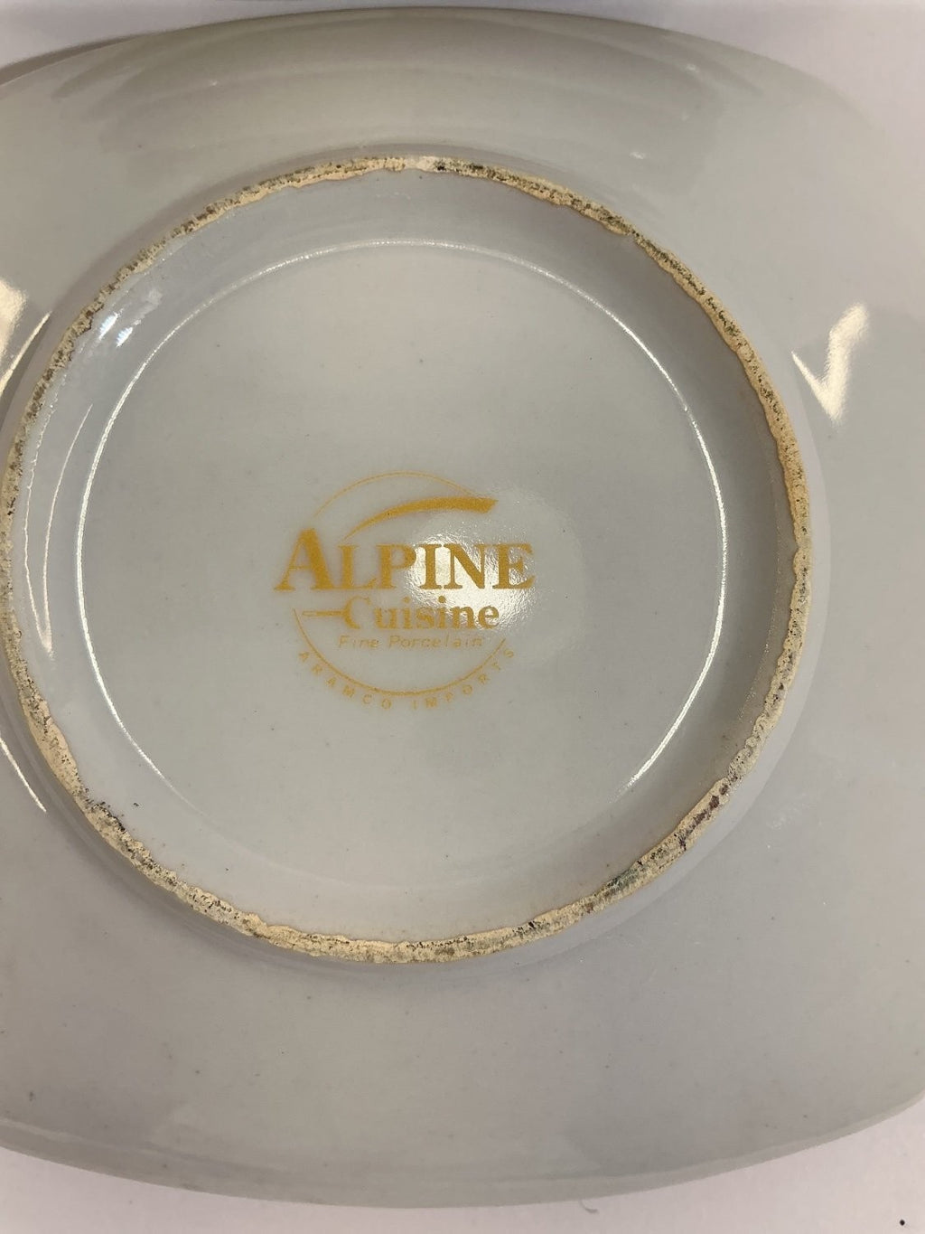 Alpine Cuisine Saucer Small Multicolor Porcelain Espresso Set OF Saucers