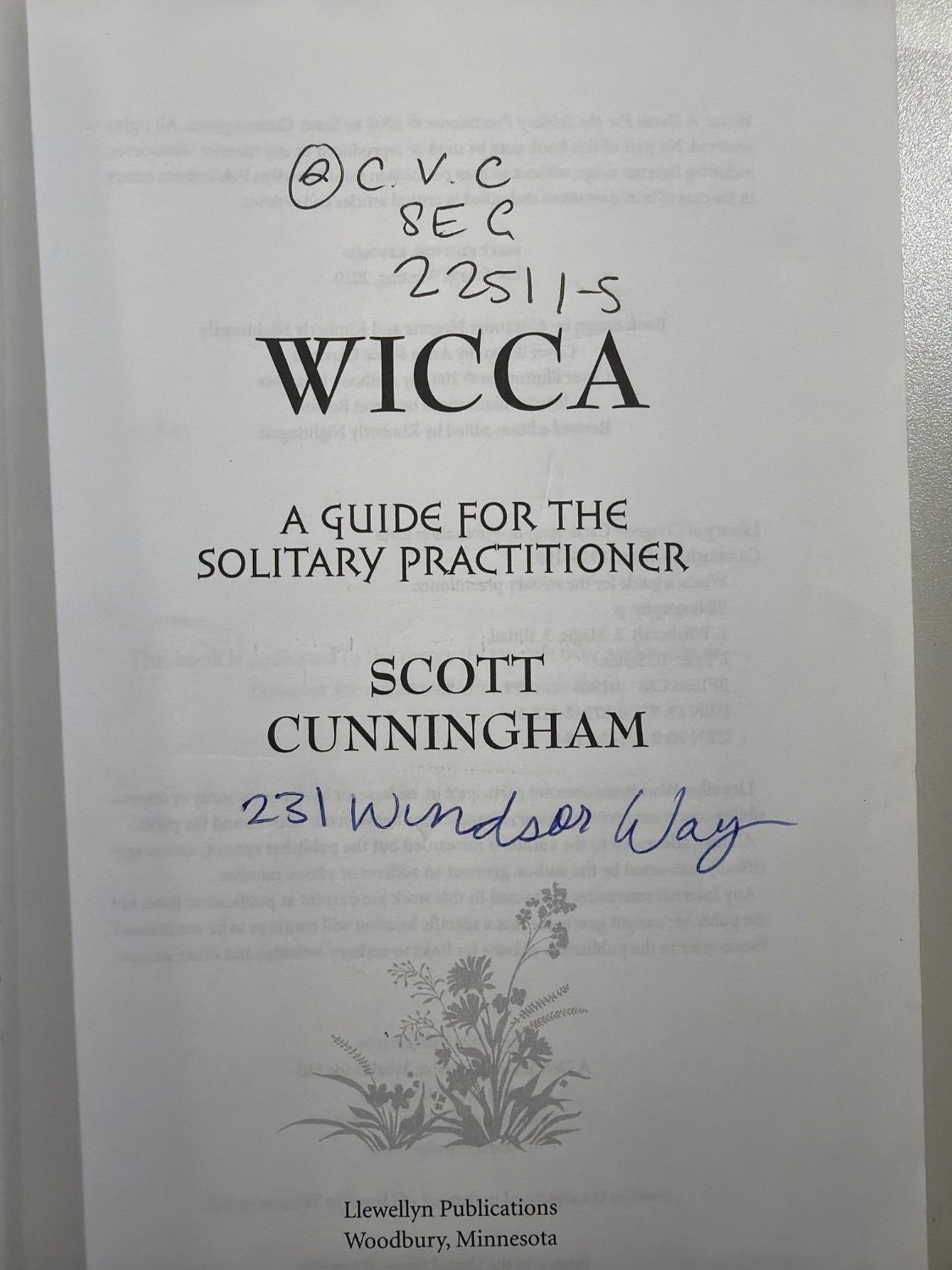 Vintage Wicca A Guide for the Solitary Practitioner Scott Cunningham Paperback