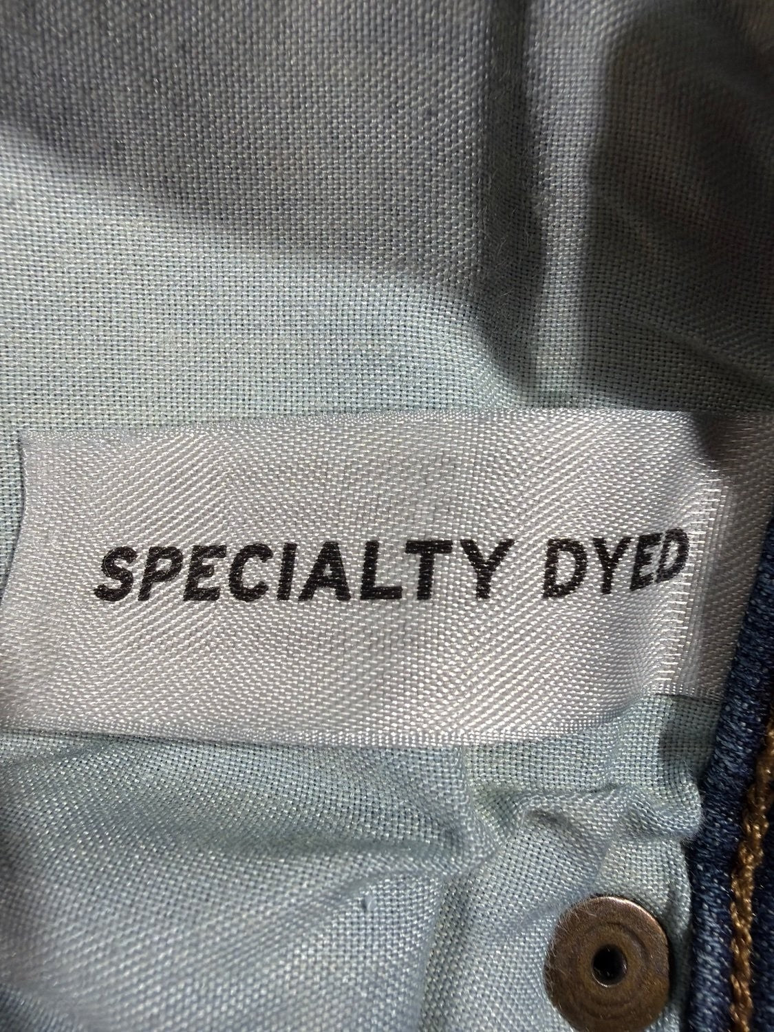 EU 32 Eddie Bauer Straight Fit Men's Blue Denim Jeans Specialty Dyed 5-Pocket