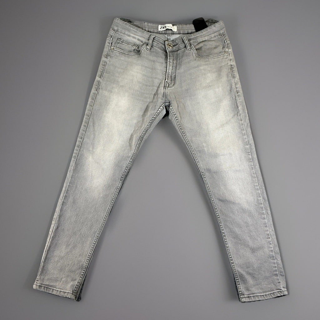 zara jeans women Size Medium USA Made In Morocco Gray Jeans