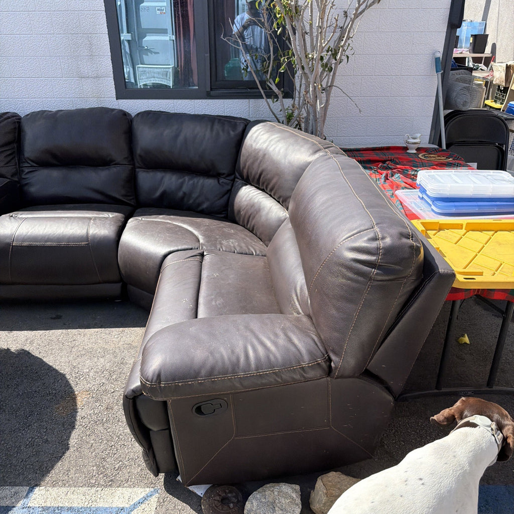 Corner Leather Sofa Couch Living Room Casita Local Pick Up Only Best Offer Free