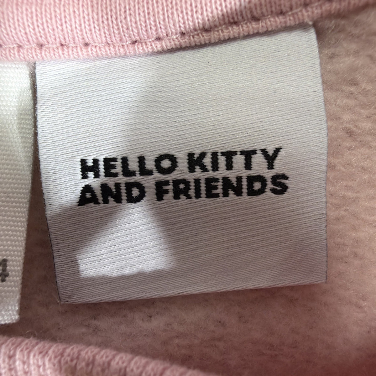 ZARA Hello Kitty and Friends Pink Graphic Pullover Sweatshirt Girls Size 8-9