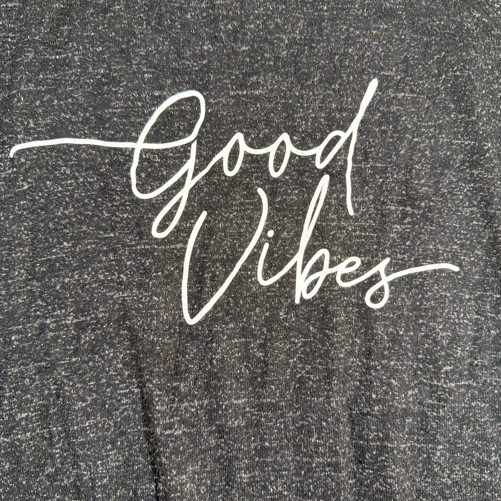 Buffalo David Bitton Sweater Womens XL Long Sleeve Pullover Good Vibes Black