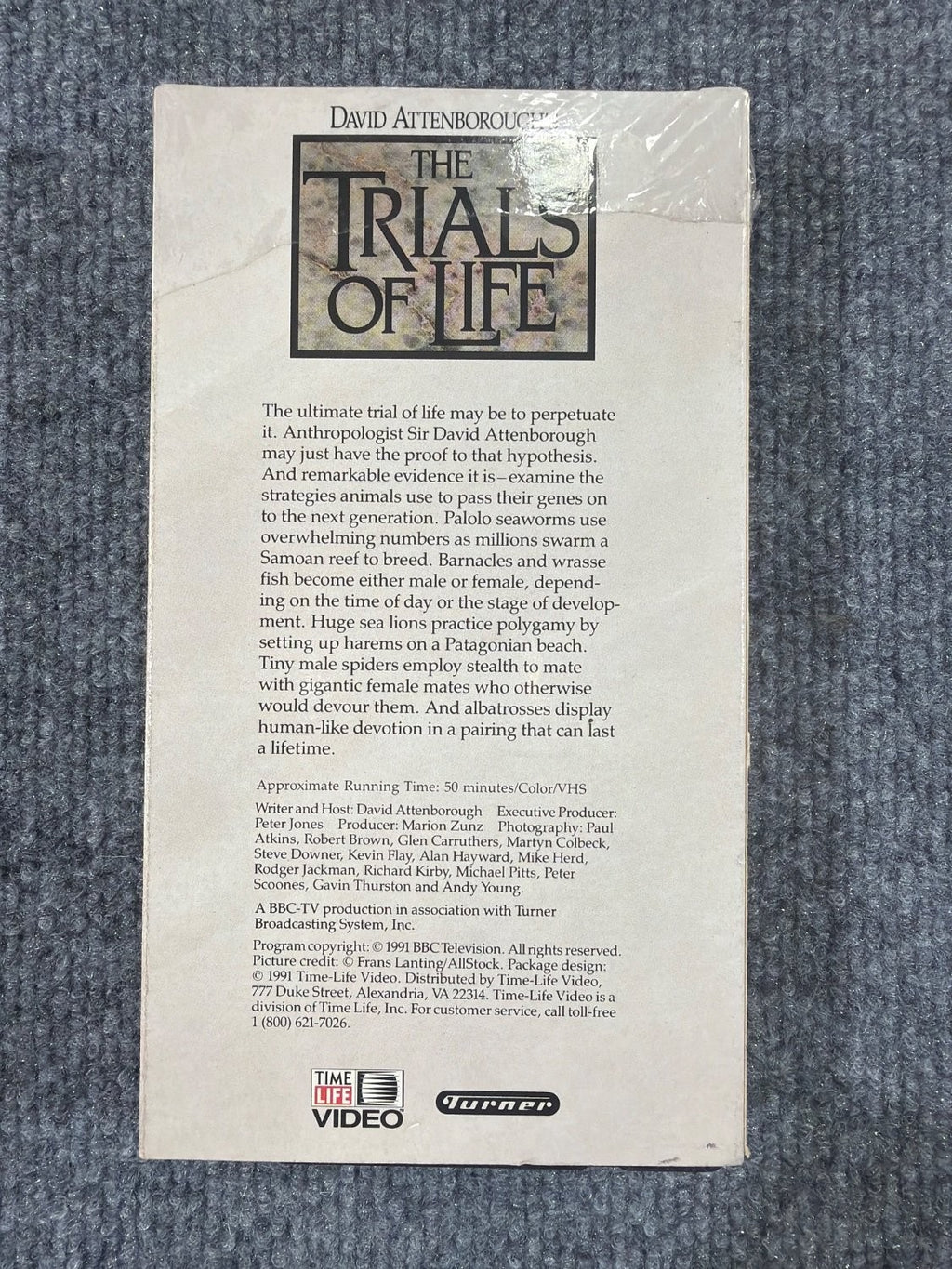 Vintage David Attenborough The Trials of Life Continuing the Line VHS Time Life