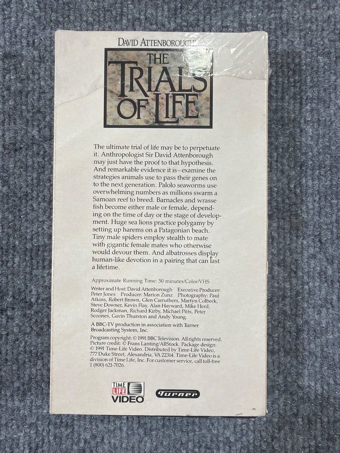 Vintage David Attenborough The Trials of Life Continuing the Line VHS Time Life