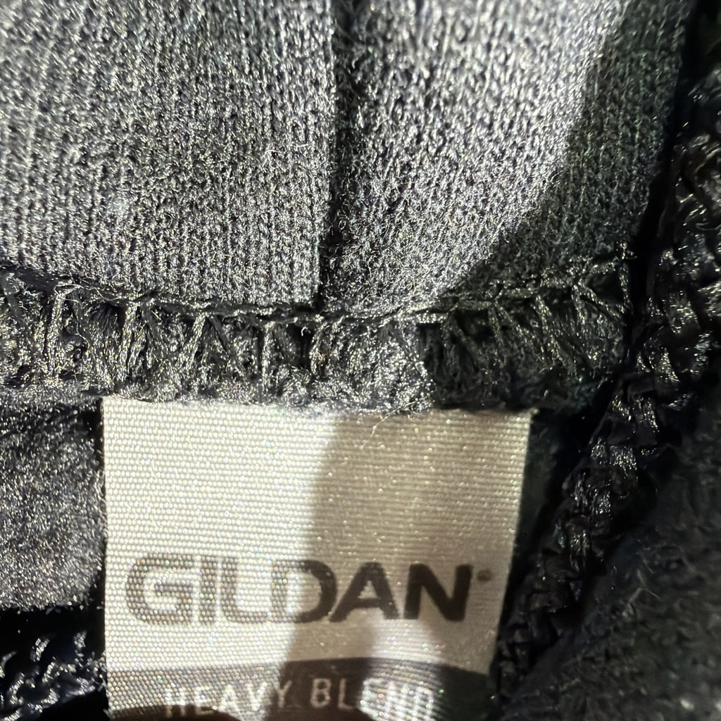 Gildan Black  Hoodie - Size Medium Urban Fashion Street Design Long Sleeve