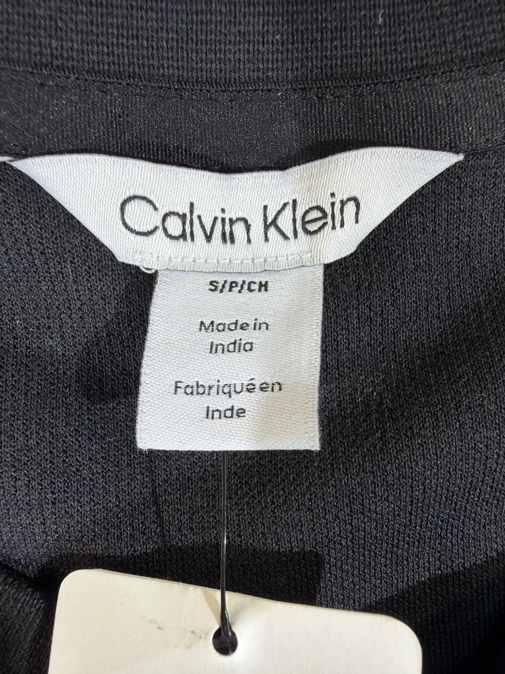 Calvin Klein Refined Knits Men's T-Shirt Black Crew Neck 40EO247 Cotton Blend S