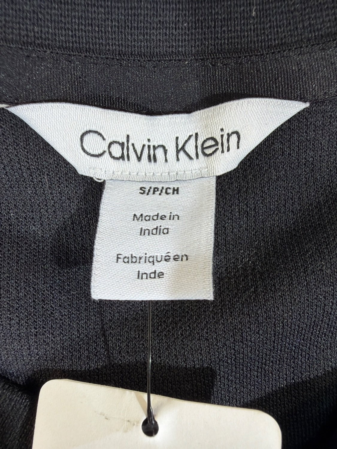 Calvin Klein Refined Knits Men's T-Shirt Black Crew Neck 40EO247 Cotton Blend S
