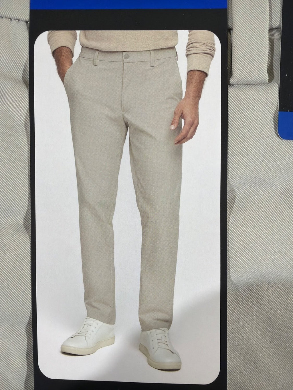 Banana Republic Commuter Flex Pant Men 36x29 Athletic Fit Tan Chino Twill New