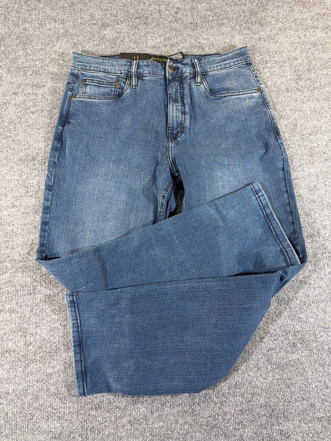 Urban Star Premium Apparel Men's Relaxed Fit Straight Leg Stretch Jeans 34 x 30