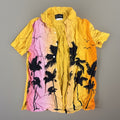 Original Use Shirt Men Large Pink Yellow Ombre Palm Tree Hawaiian (SALE) !