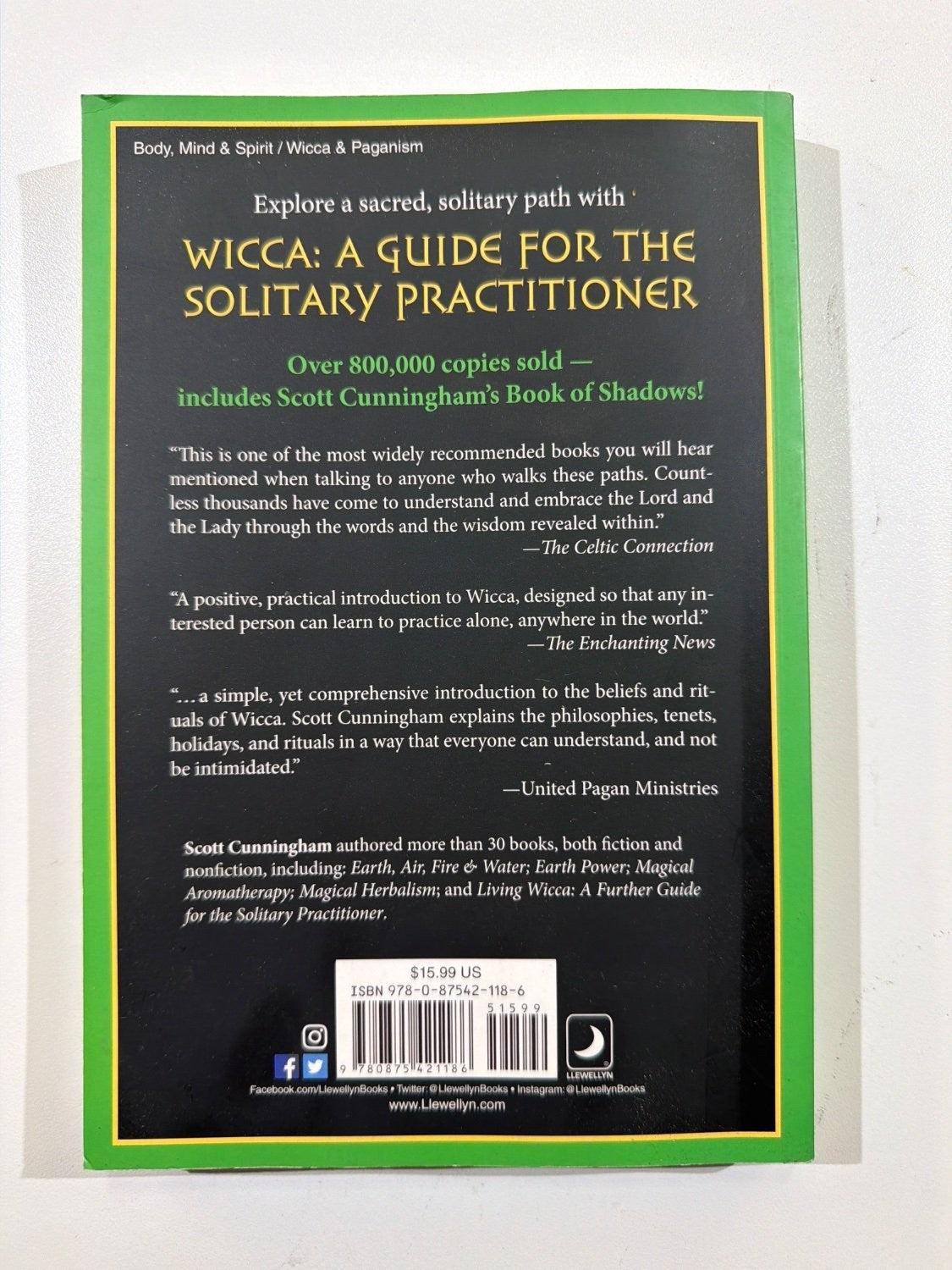 Vintage Wicca A Guide for the Solitary Practitioner Scott Cunningham Paperback