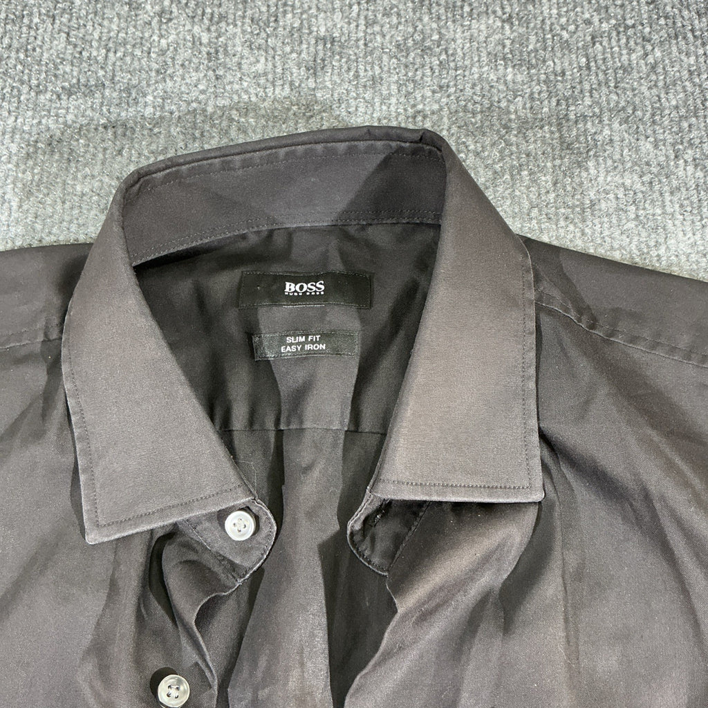 HUGO BOSS Men Philp Casual Formal Long Sleeve Shirt Size M (39 - 15 1/2)