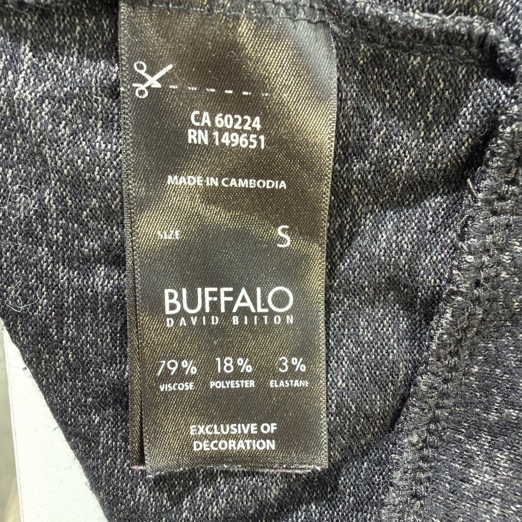 Buffalo David Bitton Sweater Womens XL Long Sleeve Pullover Good Vibes Black