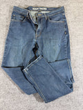 EU 32 Eddie Bauer Straight Fit Men's Blue Denim Jeans Specialty Dyed 5-Pocket