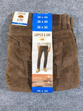Copper & Oak Supply Co Men's Stretch Corduroy 5-Pocket Pants Brown 36x30 1897556