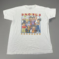 Dragon Ball Z Tshirt Men’s Large White Graphic Goku Retro DBZ Anime Tee*