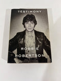 Robbie Robertson Testimony Hardcover 2016 Dust Jacket Included