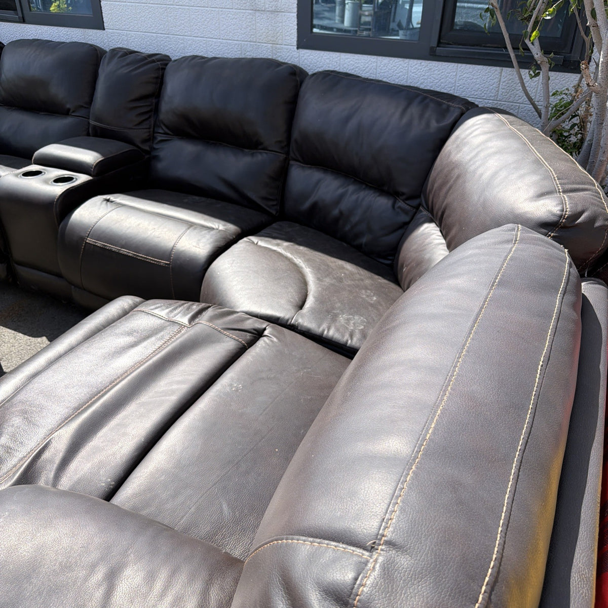 Corner Leather Sofa Couch Living Room Casita Local Pick Up Only Best Offer Free