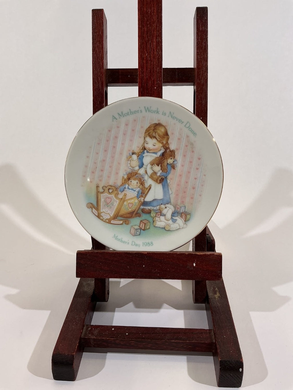 Avon Mother's Day 1988 Collector Plate Multicolor Porcelain Miniature