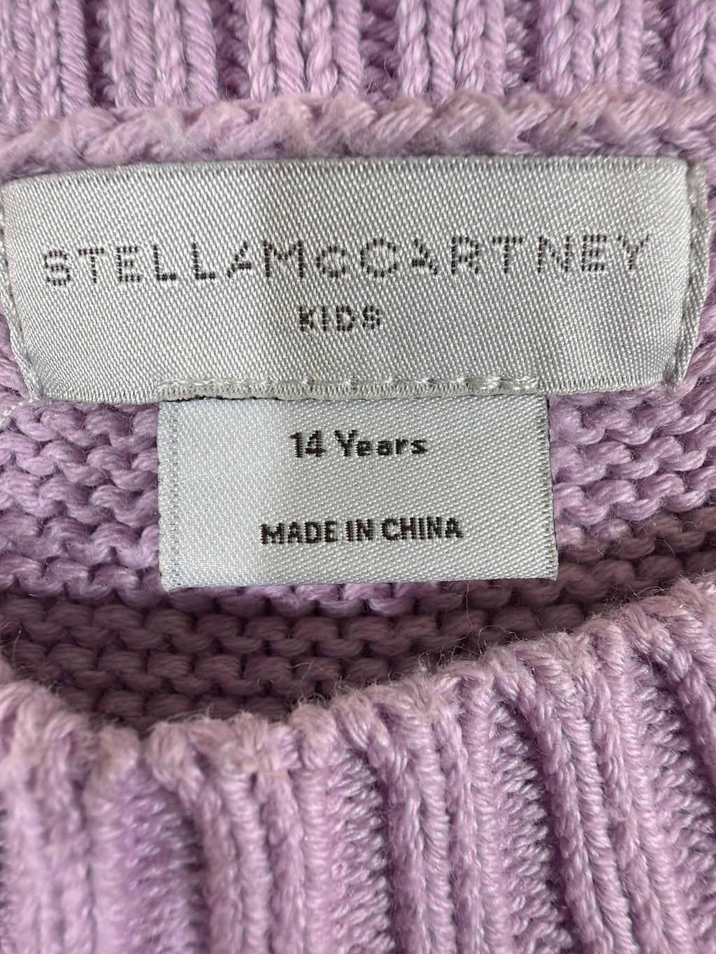Stella McCartney Kids Rainbow Stripe Chunky Knit Sweater Girls Size 14 Years