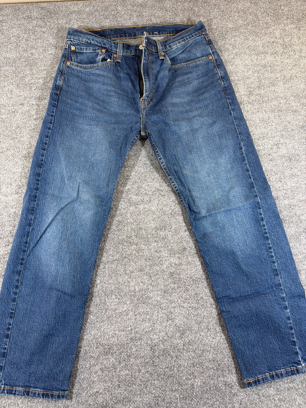 Levi's 505 Regular Fit Straight Leg Men's Jeans Medium Wash Blue W34 L29 EU 34