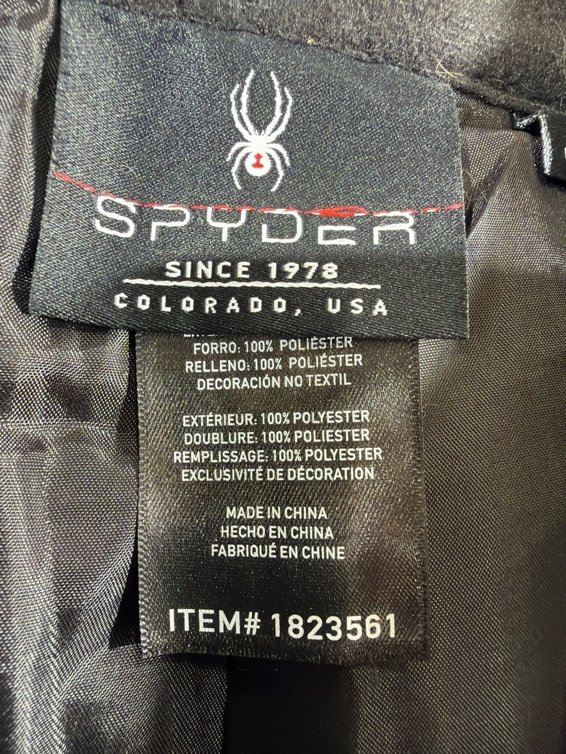Spyder 1823561 Men's Insulated Ski Pants Black Waterproof Snowboard Snow