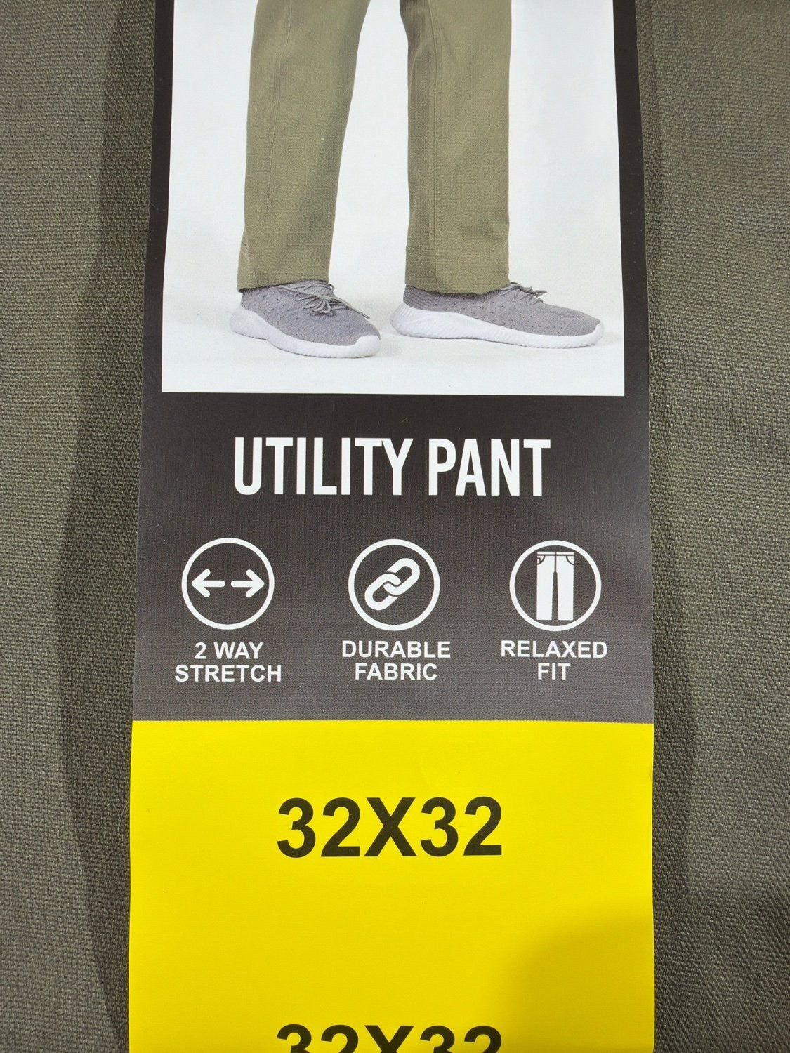 Colorado Clothing Men's Utility Pants 32x32 Relaxed Fit Stretch Twill Olive