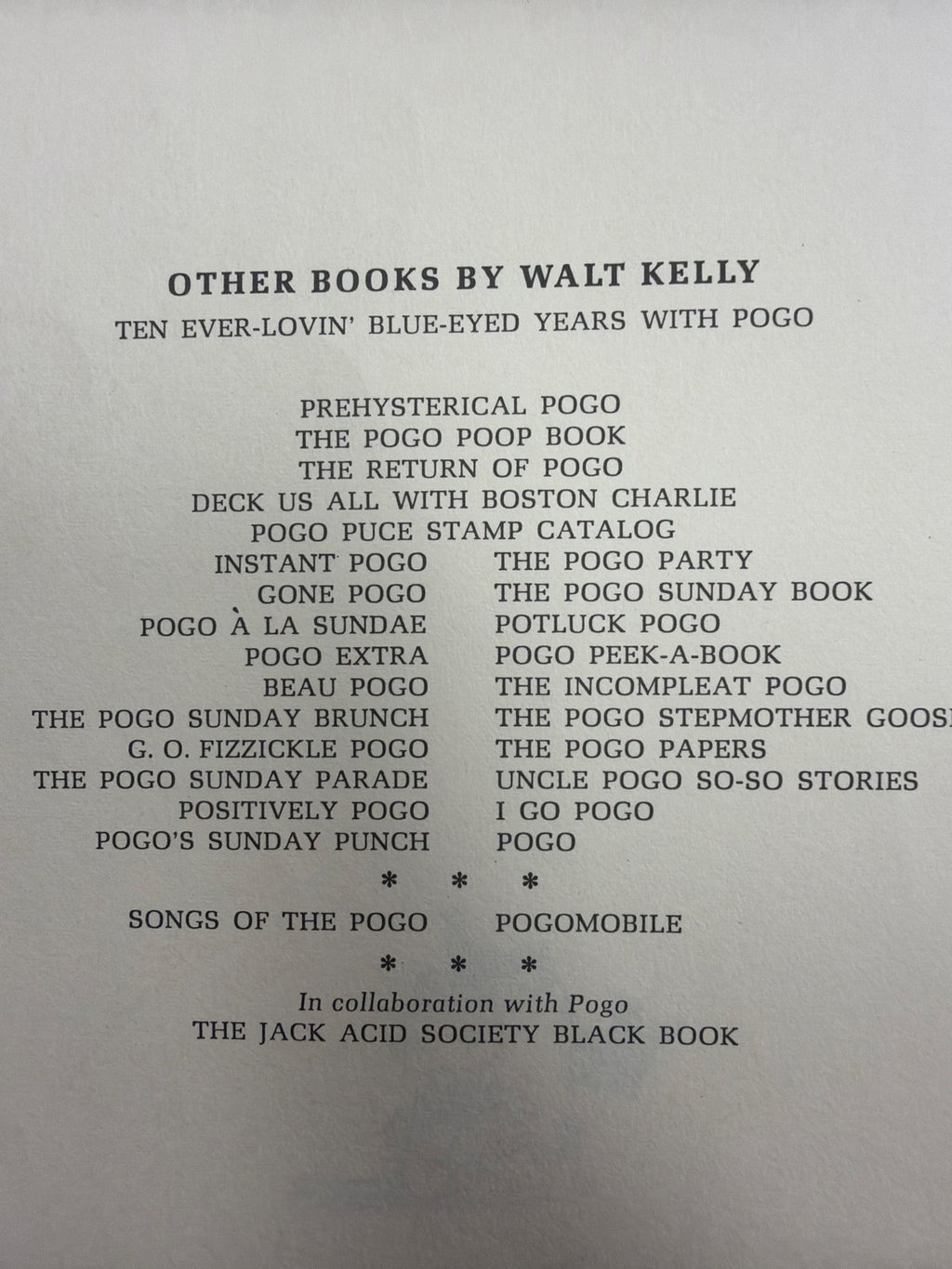 Walt Kelly Equal Time for Pogo Comic Book 1967 First Printing Used