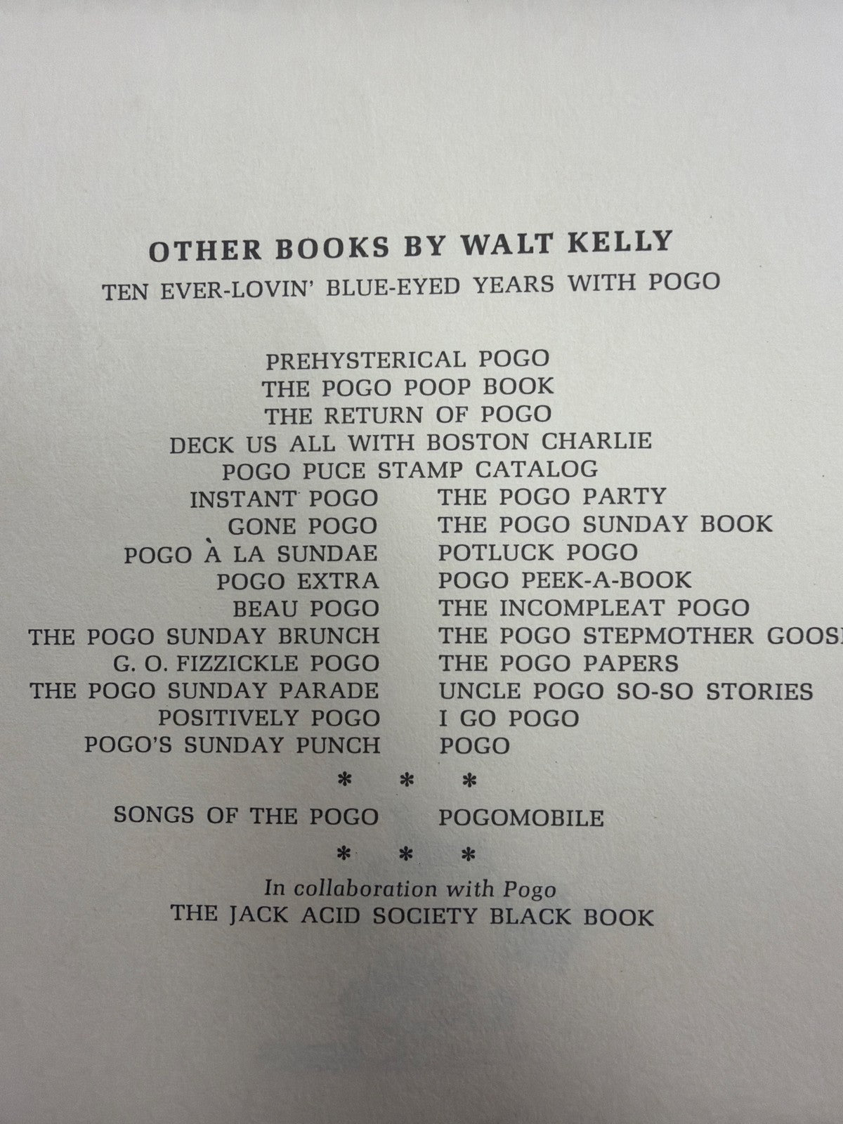 Walt Kelly Equal Time for Pogo Comic Book 1967 First Printing Used