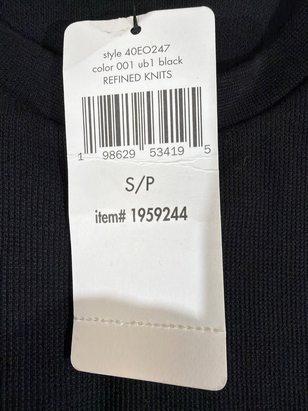 Calvin Klein Refined Knits Men's T-Shirt Black Crew Neck 40EO247 Cotton Blend S