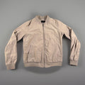 Be Cool Womens Tan Faux Suede Jacket S Bomber Style Lightweight Short Classicore