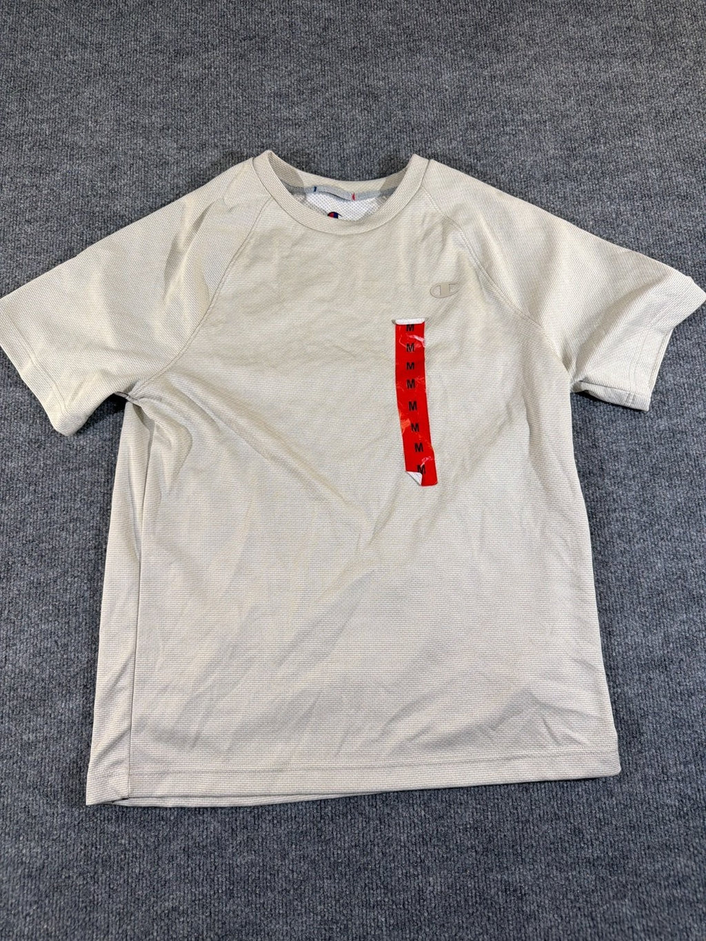 Champion Men's Performance Raglan T-Shirt Gray Mesh Moisture Wicking Size M NWT