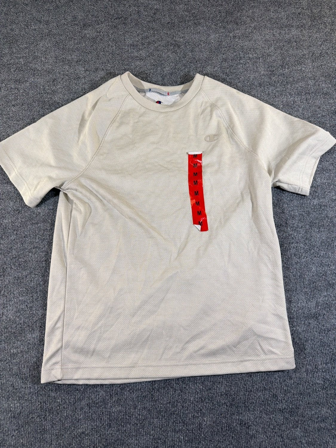 Champion Men's Performance Raglan T-Shirt Gray Mesh Moisture Wicking Size M NWT