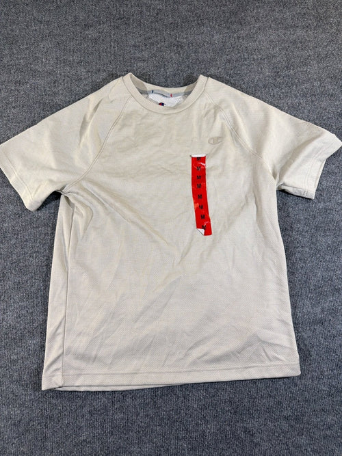 Champion Men's Performance Raglan T-Shirt Gray Mesh Moisture Wicking Size M NWT