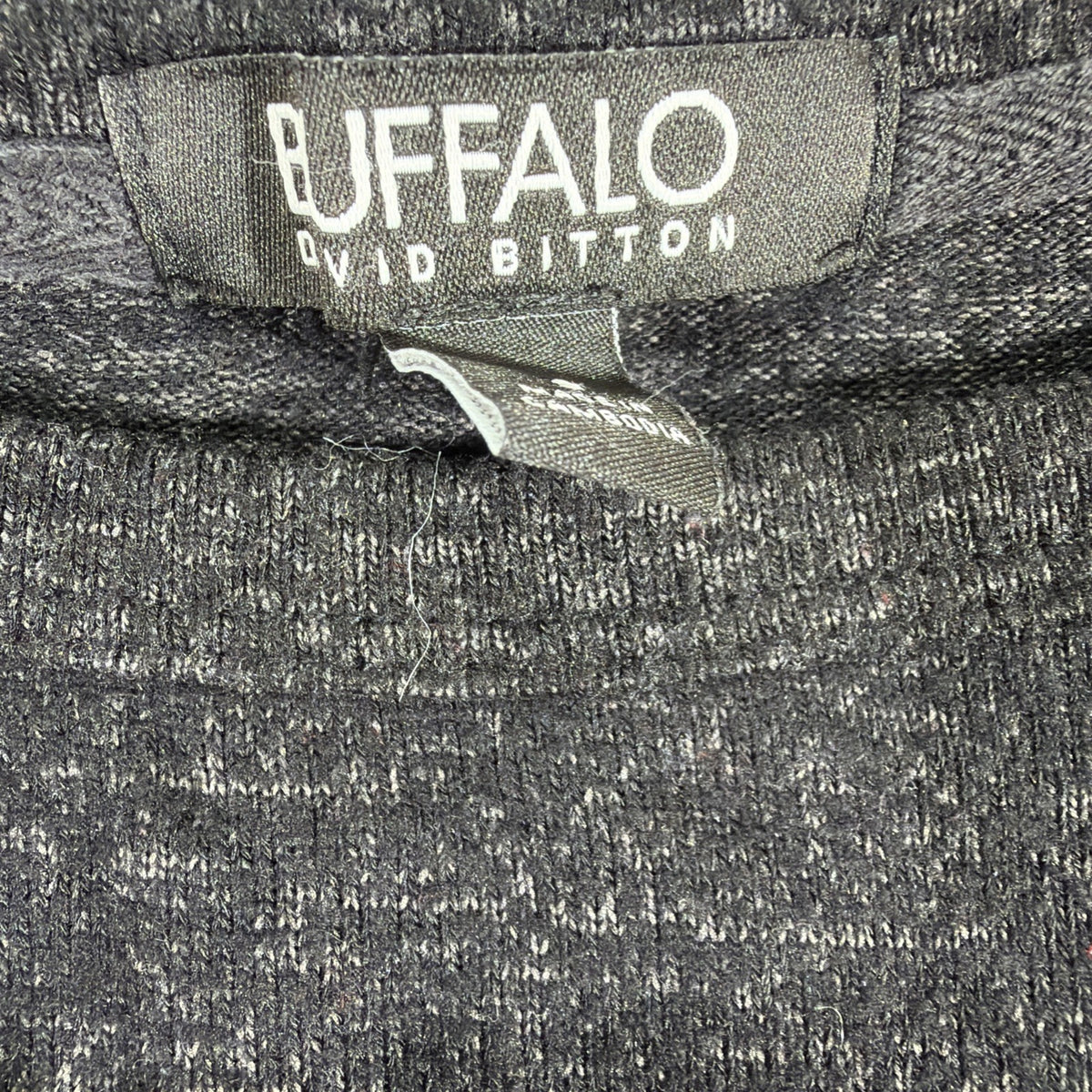 Buffalo David Bitton Sweater Womens XL Long Sleeve Pullover Good Vibes Black