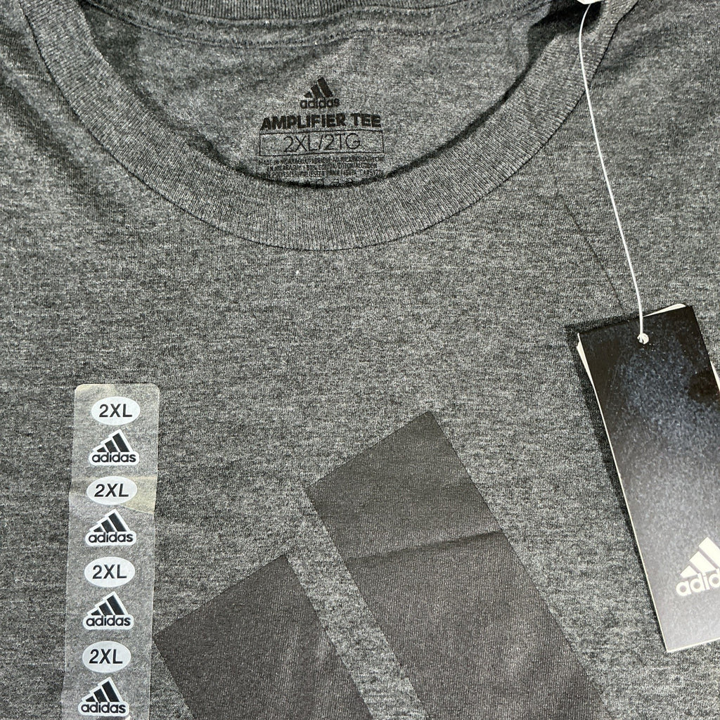 adidas Mens Size 2XL Essentials Single Jersey Big Logo T-Shirt. Big & Tall NWT!