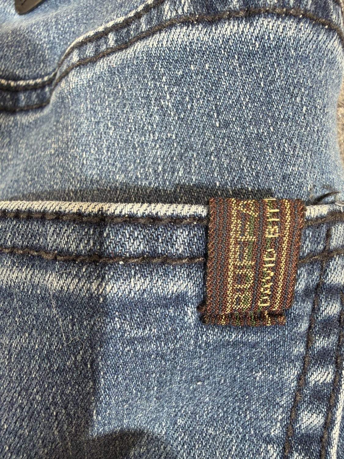 EU 34 Buffalo David Bitton Axel Slim Stretch Jeans Men 34x30 Blue Faded Denim